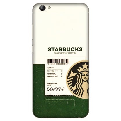 VIVO Y Series Phone Skins (All Models) - Starbucks Barcode - 3D Embossed Finish (L-308) Vivo Y66