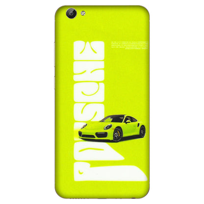 VIVO Y Series Phone Skins (All Models) - Lime Green Porche - 3D Embossed Finish (L-30) Vivo Y66
