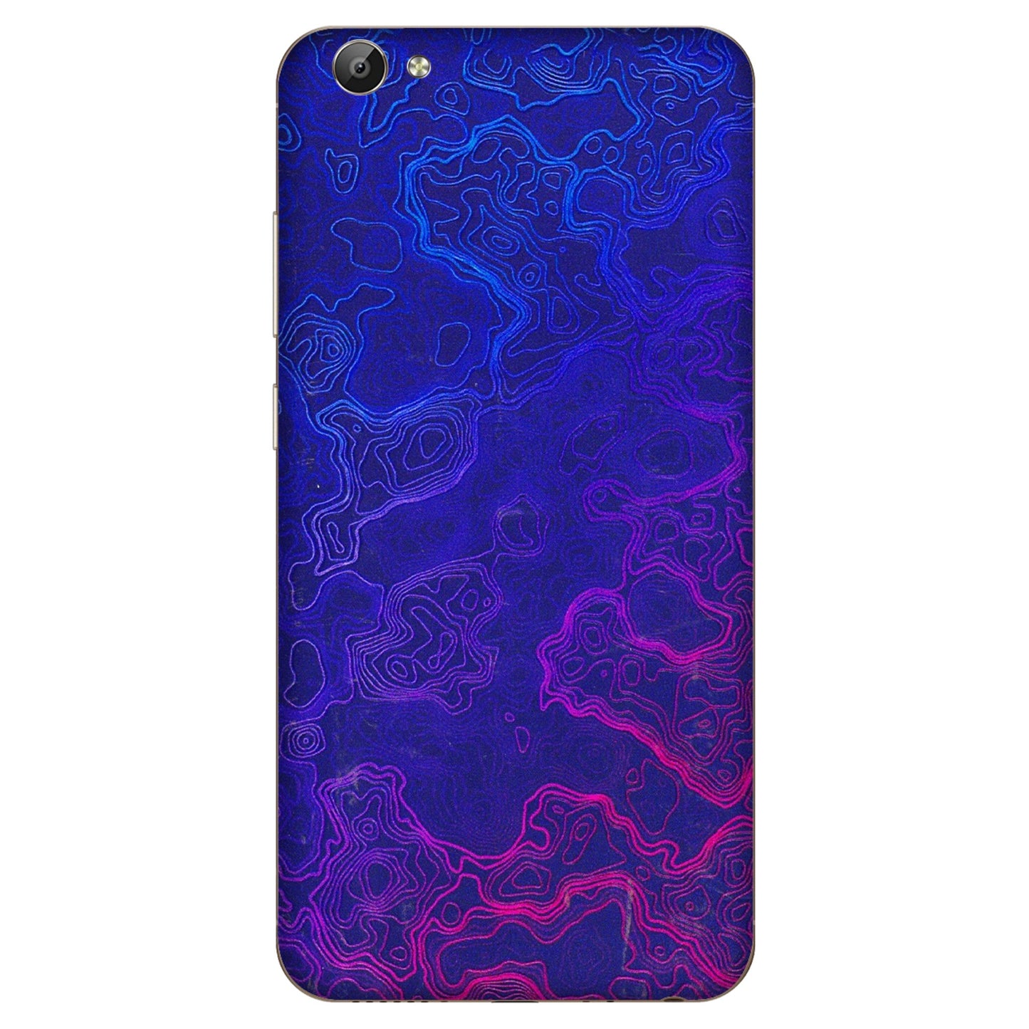 VIVO Y Series Phone Skins (All Models) - Purple Ripples Swirl - 3D Embossed Finish (L-314) Vivo Y66
