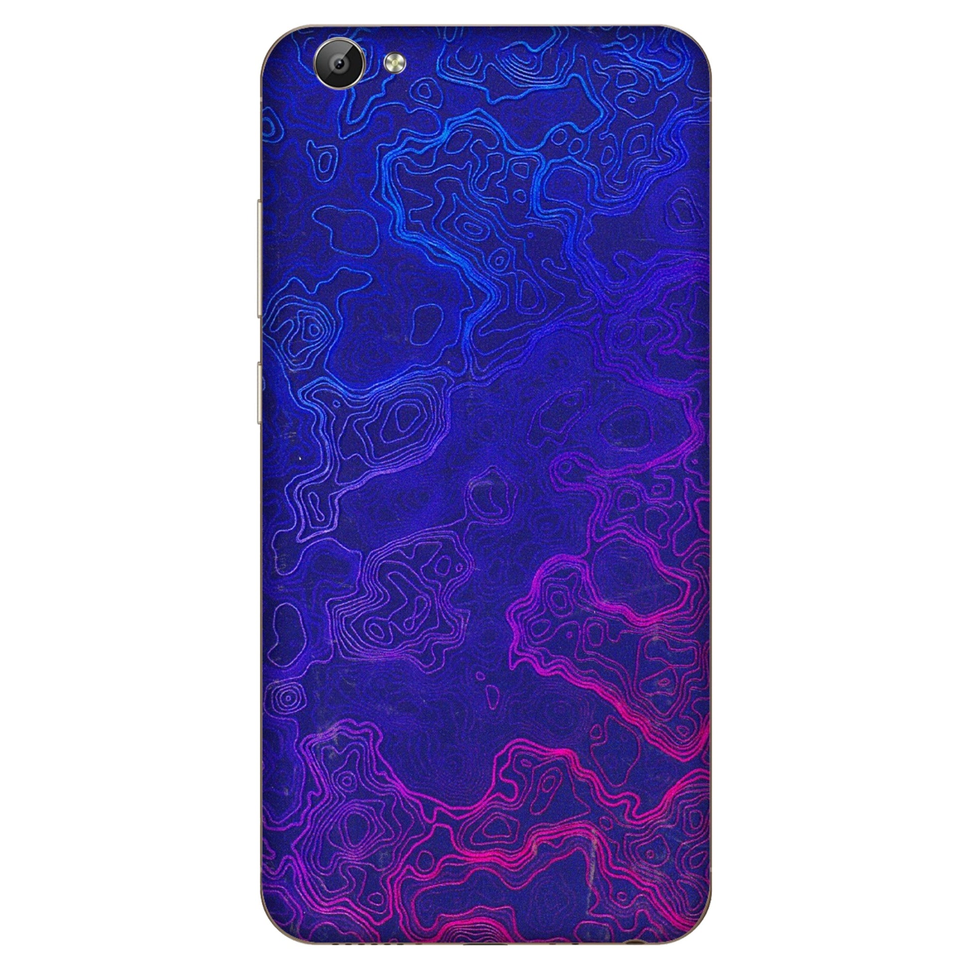 VIVO Y Series Phone Skins (All Models) - Purple Ripples Swirl - 3D Embossed Finish (L-314) Vivo Y66