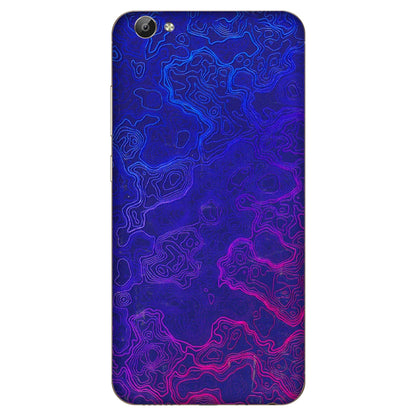VIVO Y Series Phone Skins (All Models) - Purple Ripples Swirl - 3D Embossed Finish (L-314) Vivo Y66