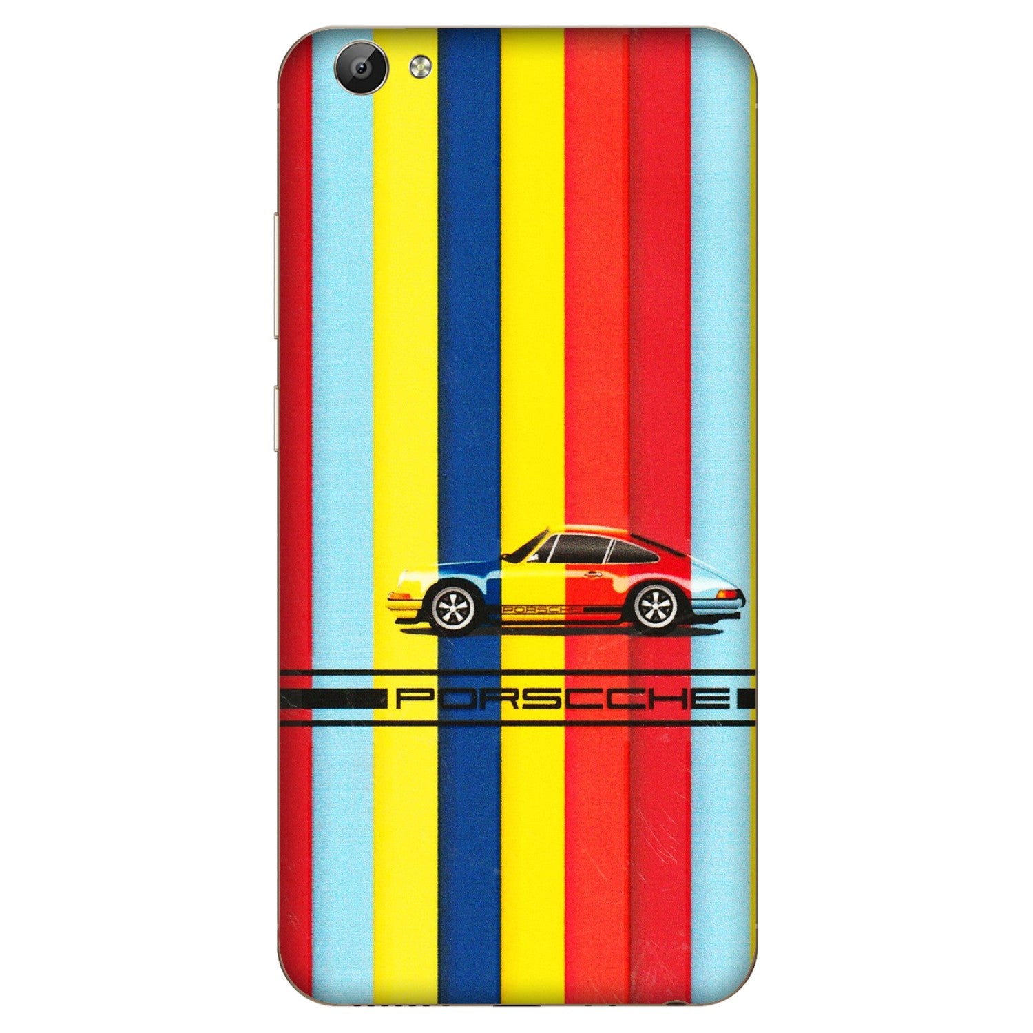 VIVO Y Series Phone Skins (All Models) - Multicolour Porche - 3D Embossed Finish (L-39) Vivo Y66