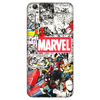 VIVO Y Series Phone Skins (All Models) - Marvel Colorful Comic - 3D Embossed Finish (L-64) Vivo Y66