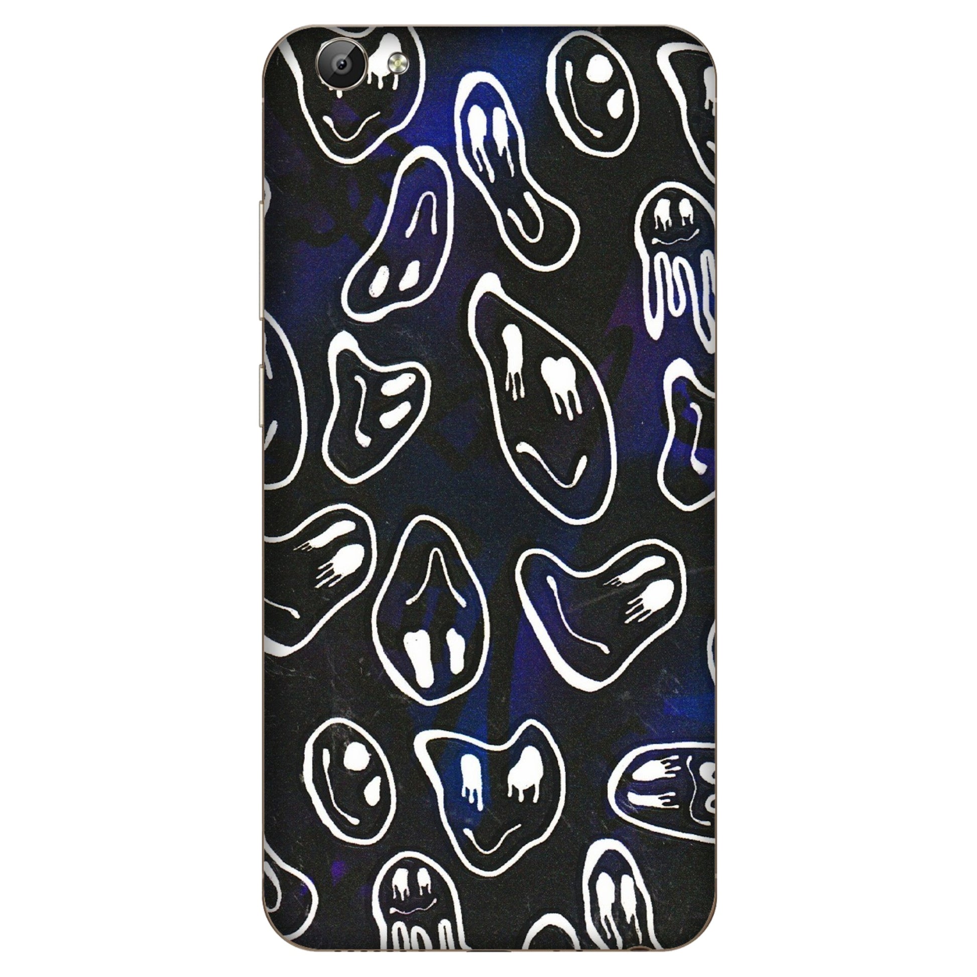 VIVO Y Series Phone Skins (All Models) - Distorted Smileys - 3D Embossed Finish (L-92) Vivo Y66
