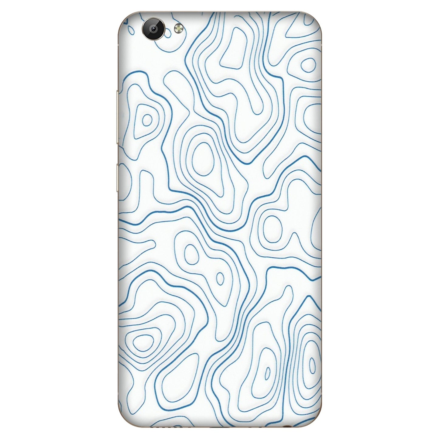 VIVO Y Series Phone Skins (All Models) - Blue And White Swirls - Matte Finish (M-139) Vivo Y66