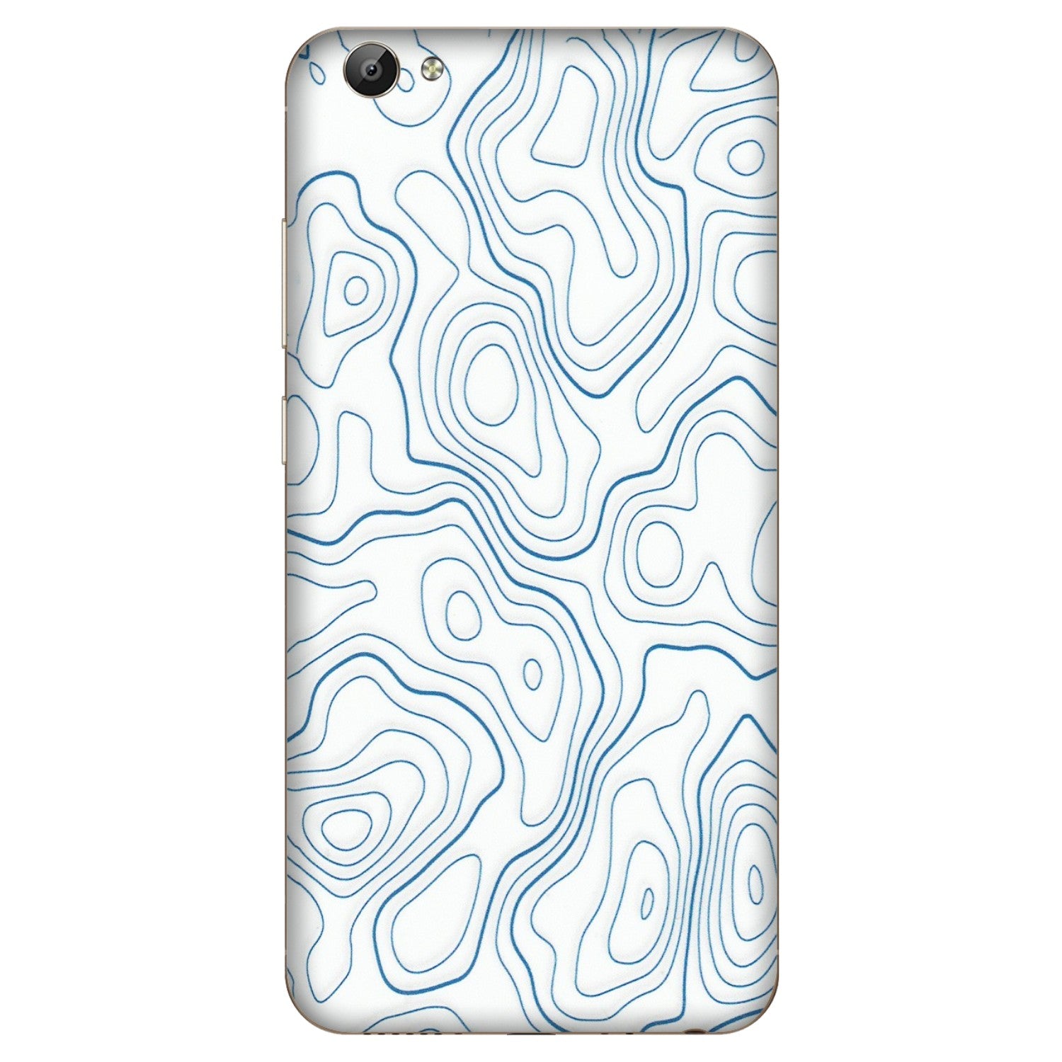 VIVO Y Series Phone Skins (All Models) - Blue And White Swirls - Matte Finish (M-139) Vivo Y66