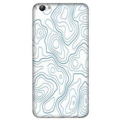 VIVO Y Series Phone Skins (All Models) - Blue And White Swirls - Matte Finish (M-139) Vivo Y66