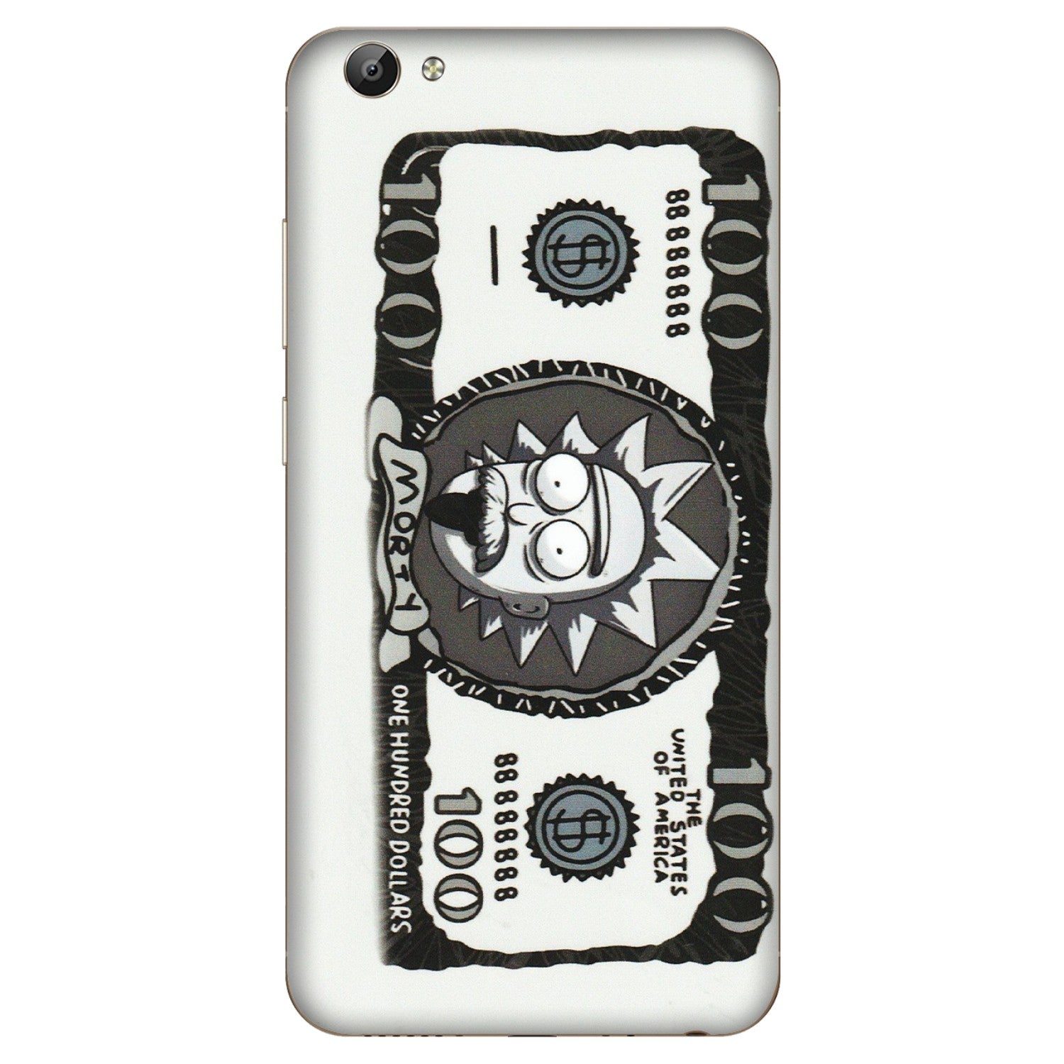 VIVO Y Series Phone Skins (All Models) - Rick And Morty Hundred Dollar Anime - Matte Finish (M-161) Vivo Y66