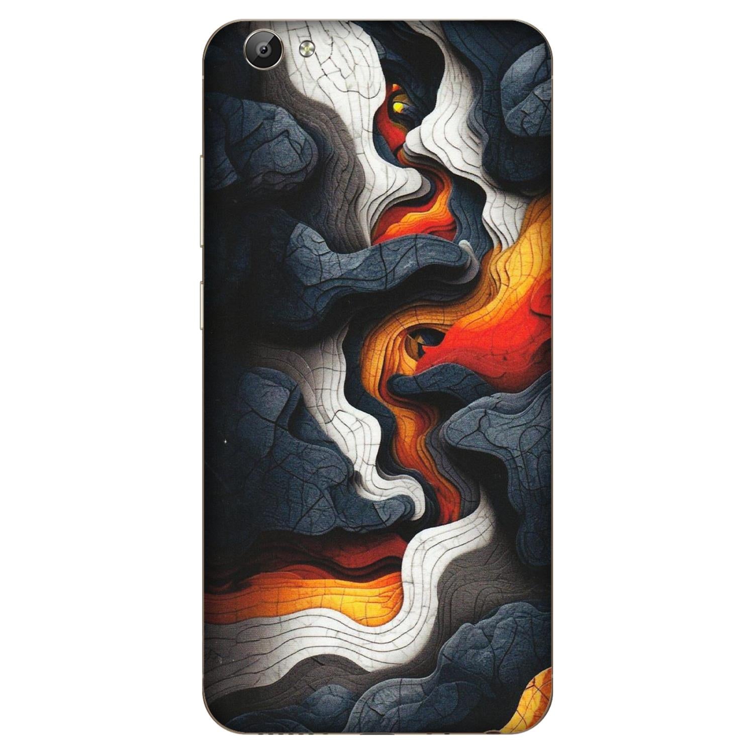 VIVO Y Series Phone Skins (All Models) - Abstract Volcanic Layers - Matte Finish (M-52) Vivo Y66