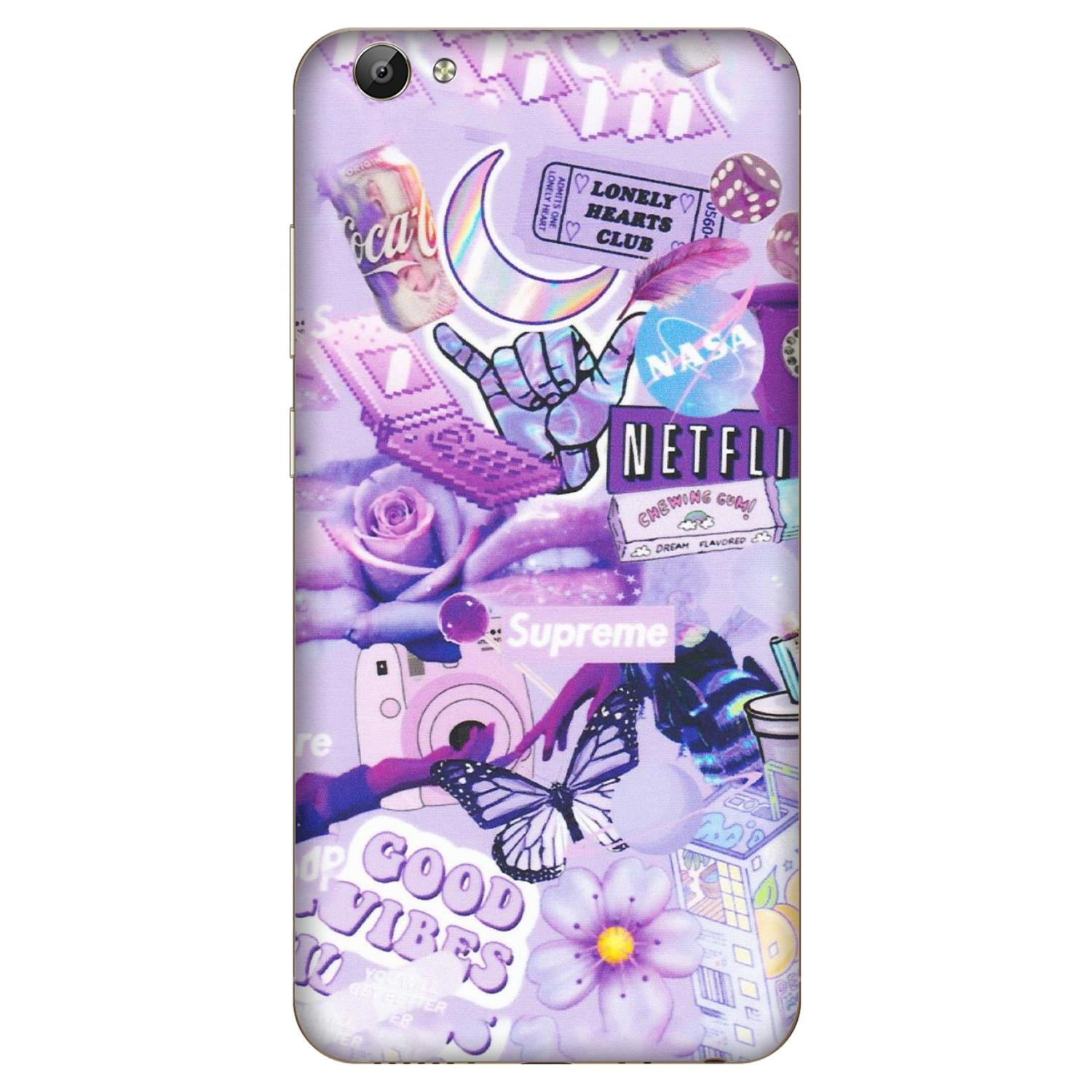 VIVO Y Series Phone Skins (All Models) - Supreme Purple Magic - Matte Finish (M-88) Vivo Y66