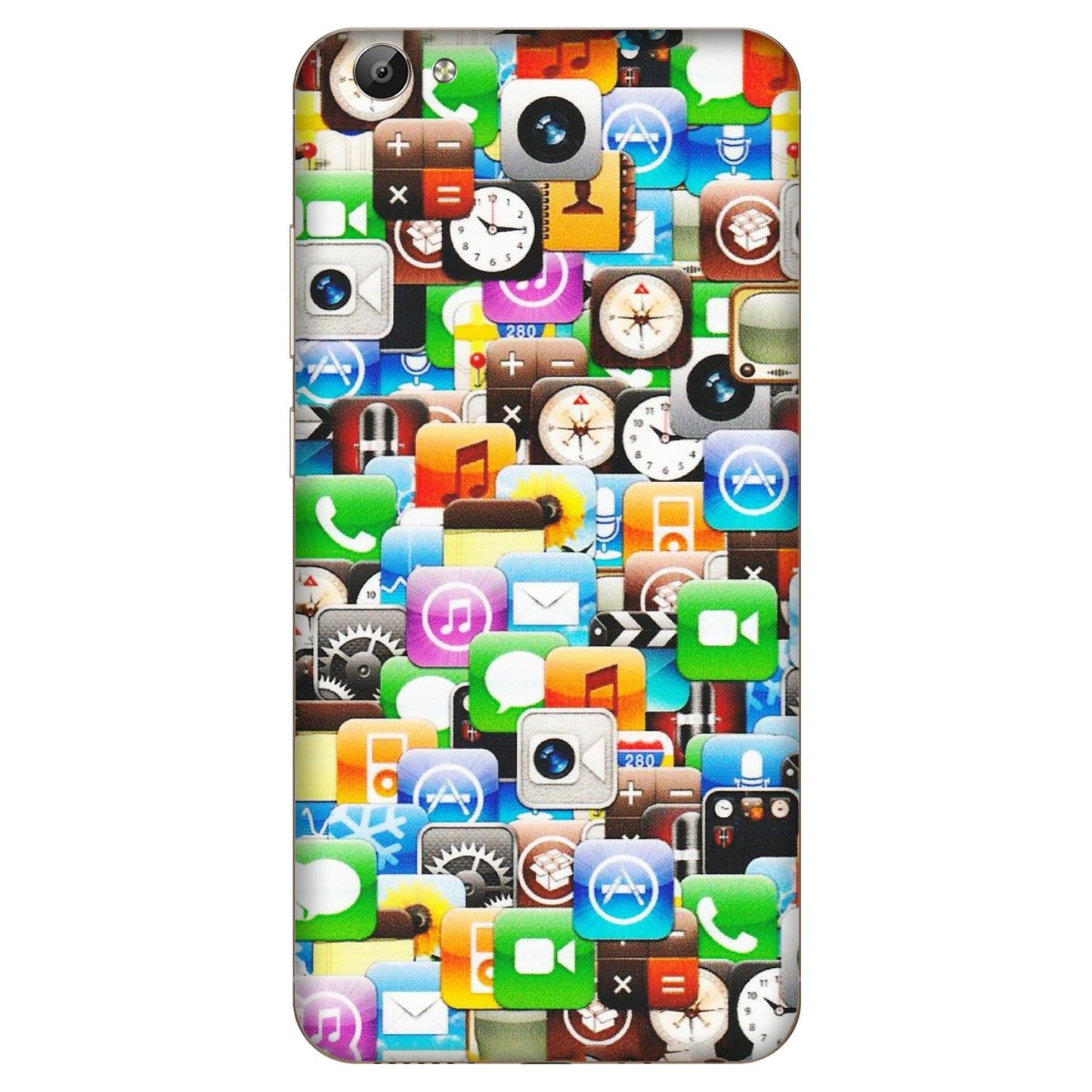 VIVO Y Series Phone Skins (All Models) - All Apple Icons - Matte Finish (M-93) Vivo Y66