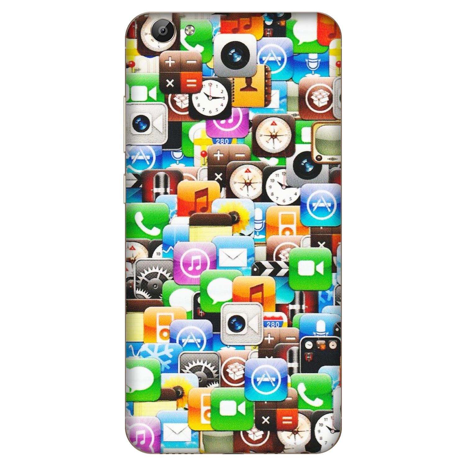 VIVO Y Series Phone Skins (All Models) - All Apple Icons - Matte Finish (M-93) Vivo Y66