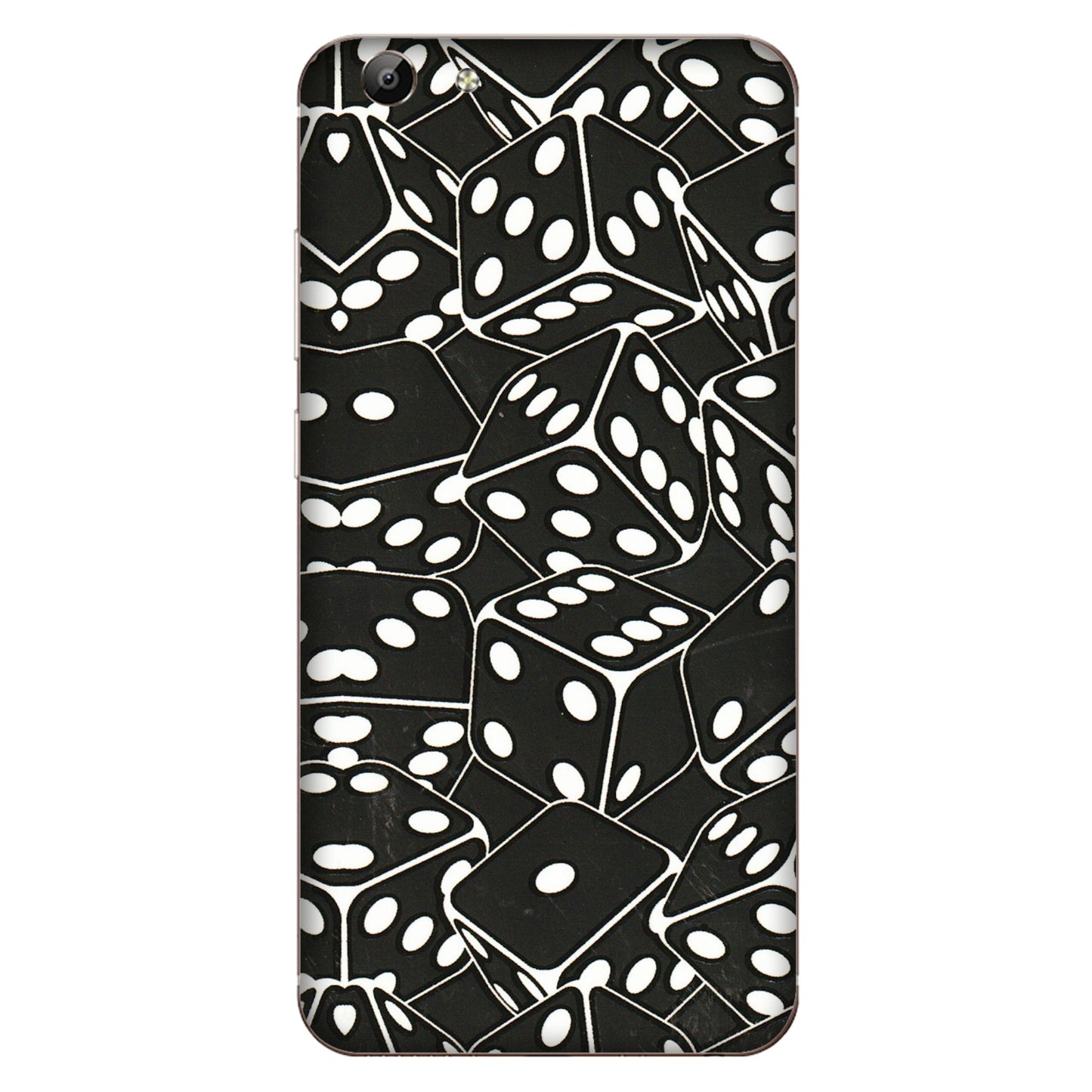 VIVO Y Series Phone Skins (All Models) - Big Black Dices - 3D Embossed Finish (L-106) Vivo Y69