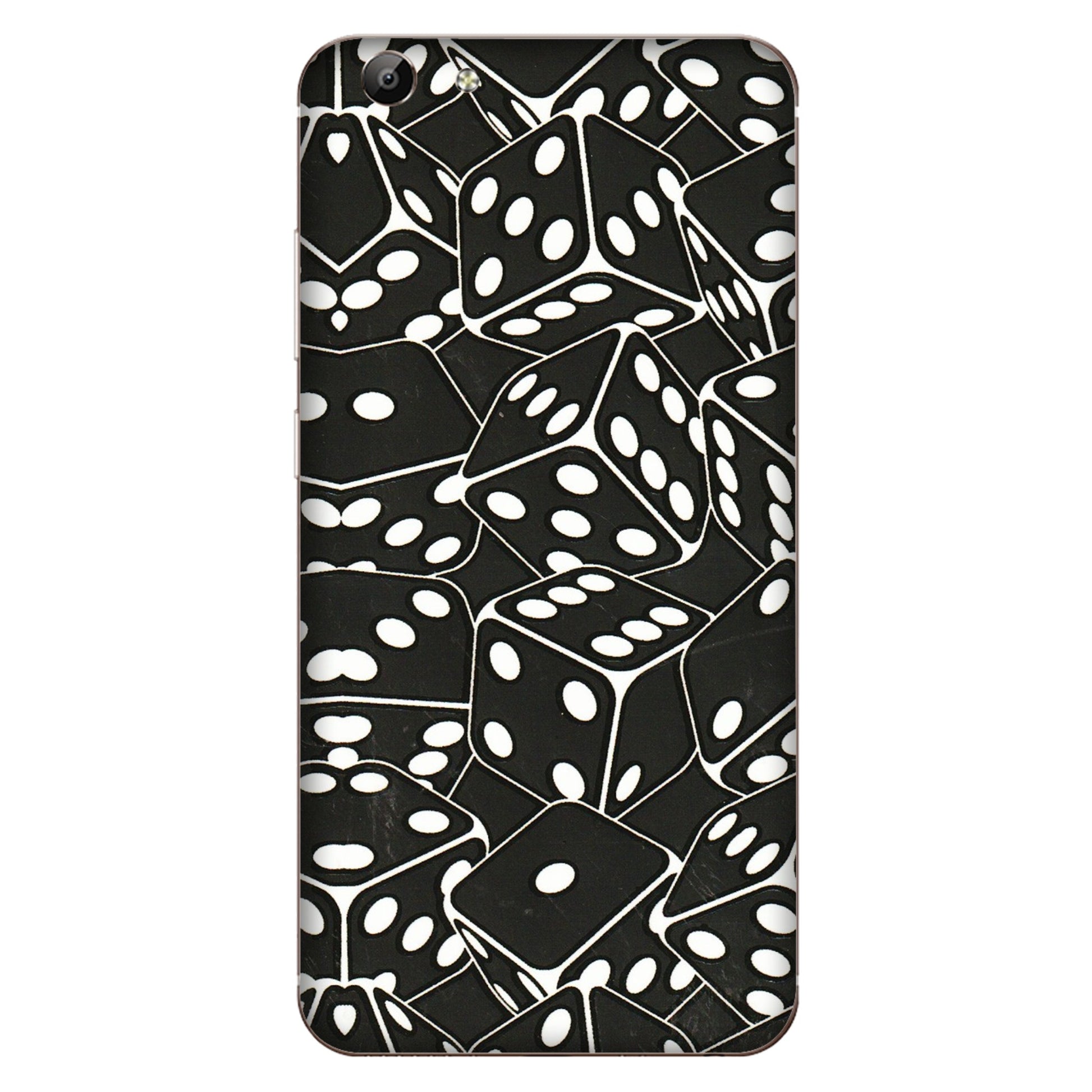 VIVO Y Series Phone Skins (All Models) - Big Black Dices - 3D Embossed Finish (L-106) Vivo Y69