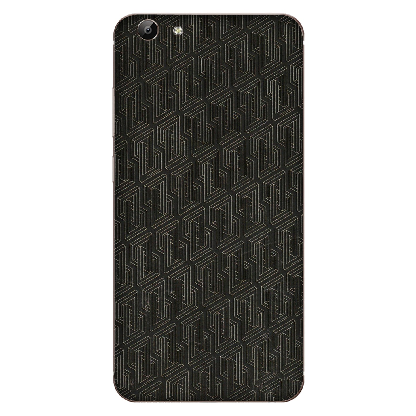 VIVO Y Series Phone Skins (All Models) - Black Abstract Pattern - 3D Embossed Finish (L-117) Vivo Y69