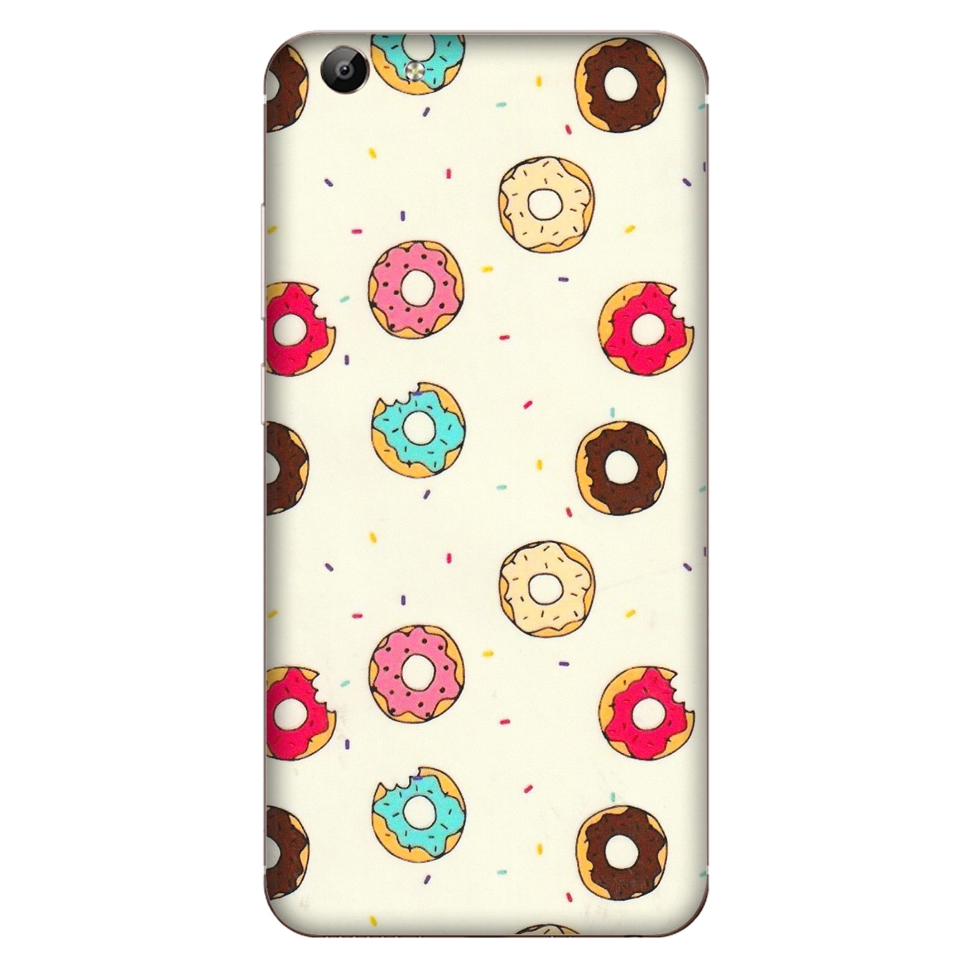 VIVO Y Series Phone Skins (All Models) - Mini Donuts Doodle Art - 3D Embossed Finish (L-122) Vivo Y69