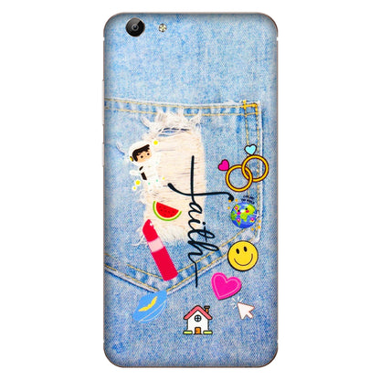 VIVO Y Series Phone Skins (All Models) - Denim Jeans Pocket - 3D Embossed Finish (L-134) Vivo Y69