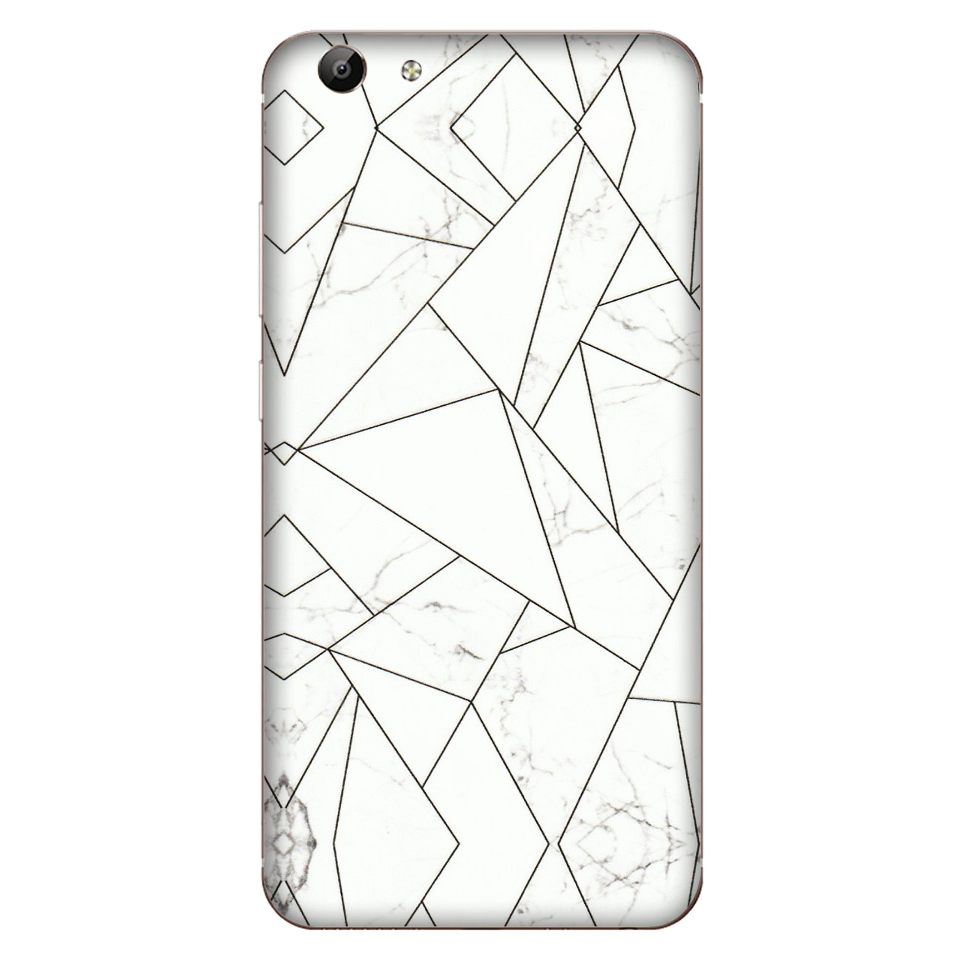 VIVO Y Series Phone Skins (All Models) - Luxury White Marble Effect - 3D Embossed Finish (L-168) Vivo Y69