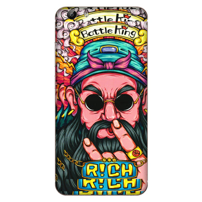VIVO Y Series Phone Skins (All Models) - Battle King Dude Face - 3D Embossed Finish (L-178) Vivo Y69