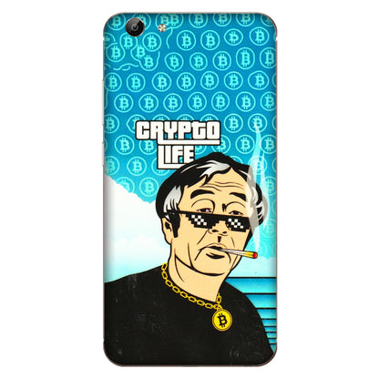 VIVO Y Series Phone Skins (All Models) - Crypto Thug Life - 3D Embossed Finish (L-179) Vivo Y69