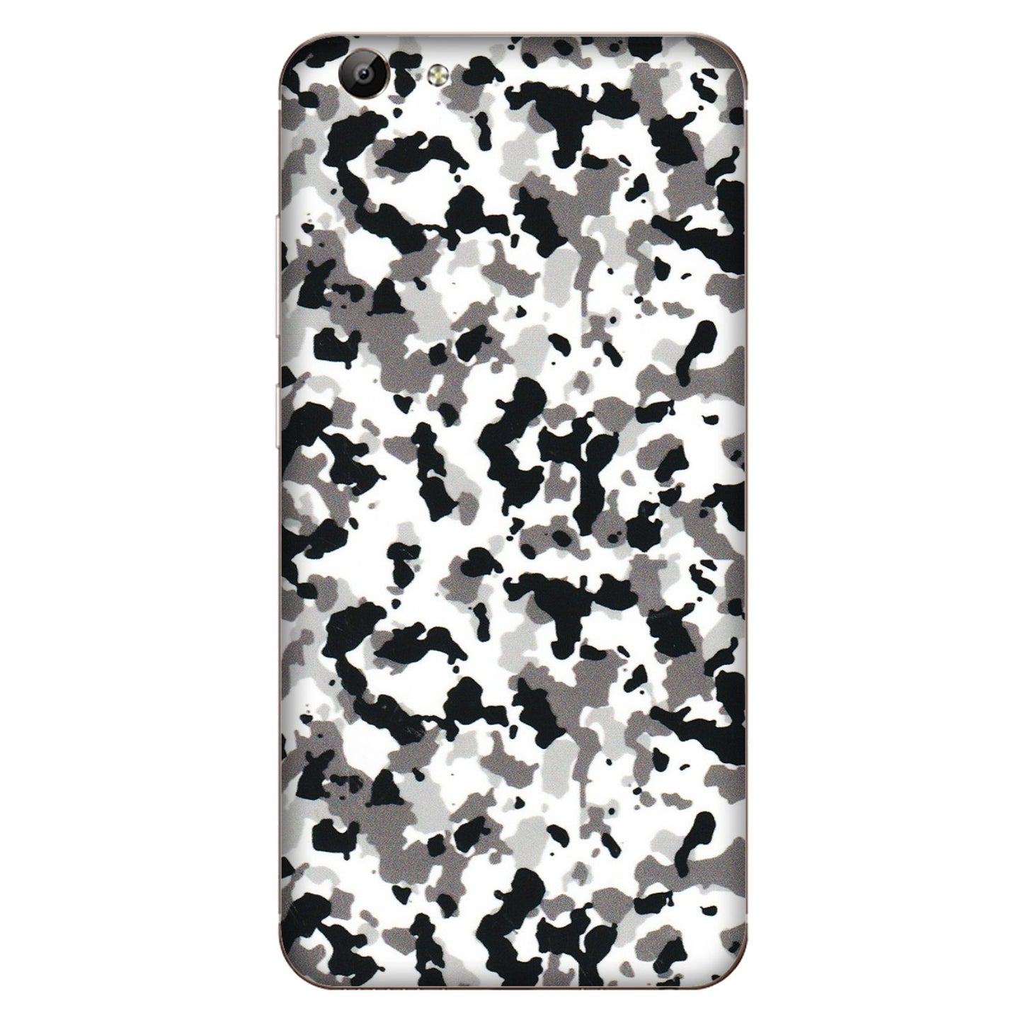 VIVO Y Series Phone Skins (All Models) - White Black Camouflage - 3D Embossed Finish (L-18) Vivo Y69