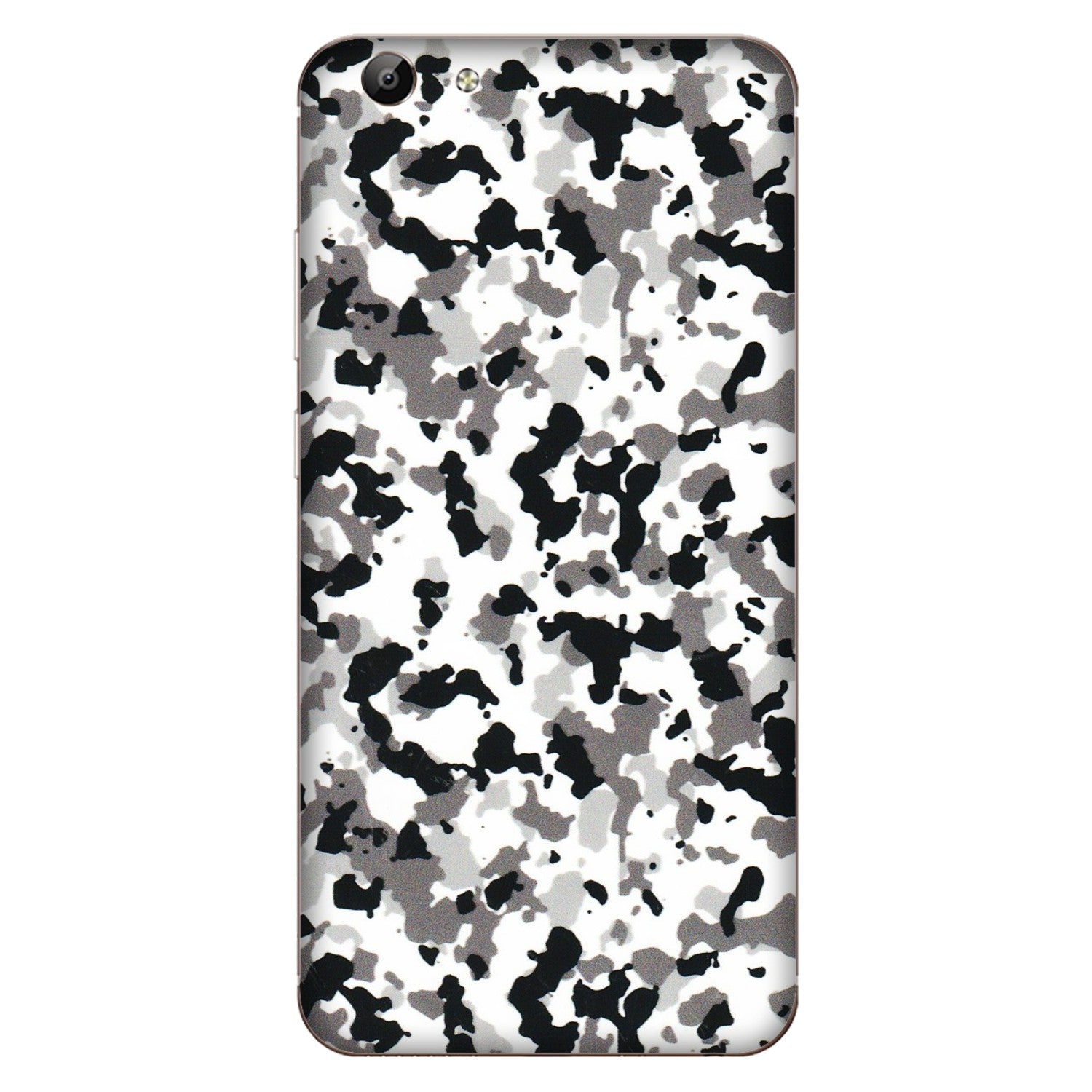 VIVO Y Series Phone Skins (All Models) - White Black Camouflage - 3D Embossed Finish (L-18) Vivo Y69