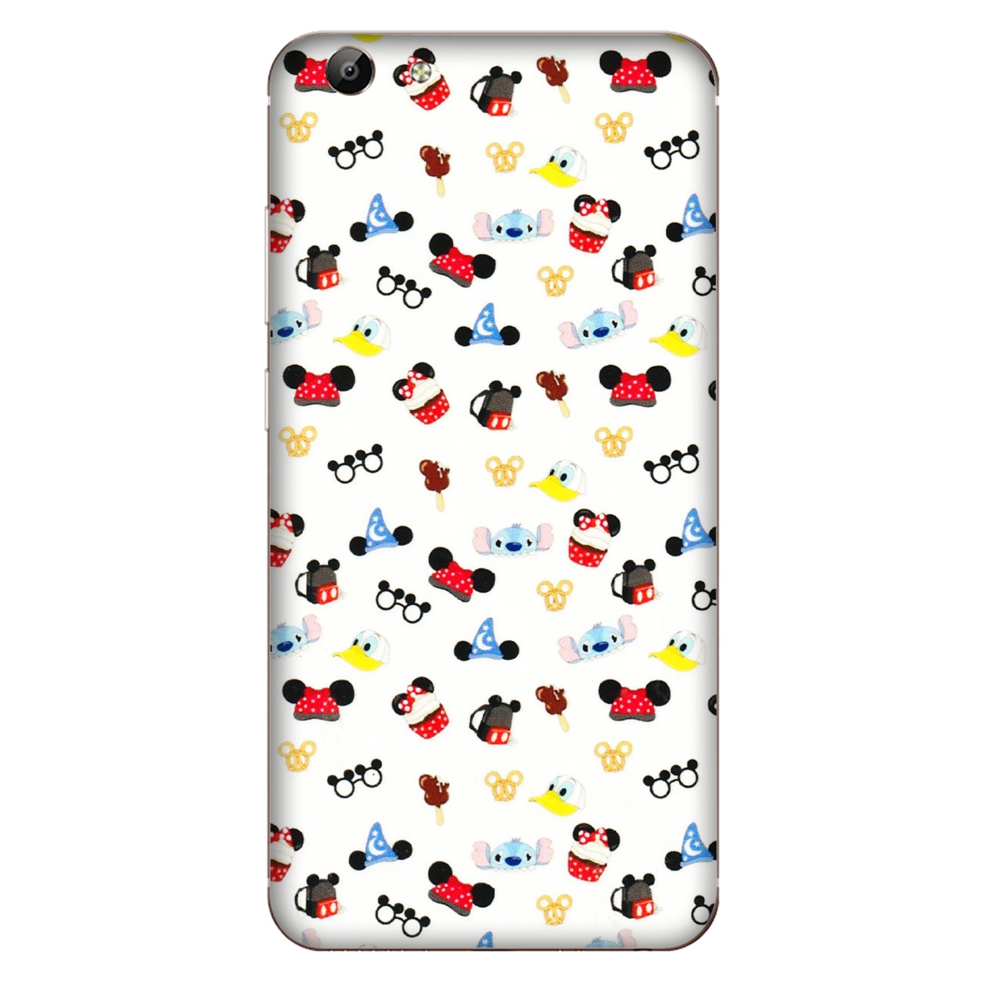 VIVO Y Series Phone Skins (All Models) - Minnie Mouse & Donald Doodles s - 3D Embossed Finish (L-194) Vivo Y69