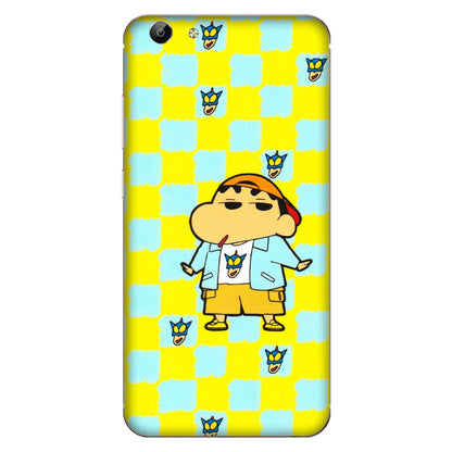 VIVO Y Series Phone Skins (All Models) - Yellow Blue Shinchan Cute - 3D Embossed Finish (L-221) Vivo Y69