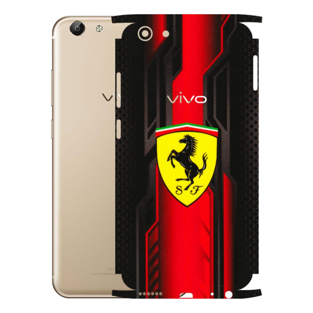 VIVO Y Series Phone Skins (All Models) - Black Ferrari Logo - 3D Embossed Finish (L-253) Vivo Y69