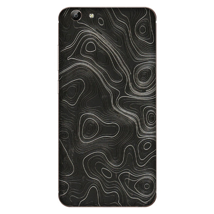 VIVO Y Series Phone Skins (All Models) - Abstract White Line Map - 3D Embossed Finish (L-269) Vivo Y69