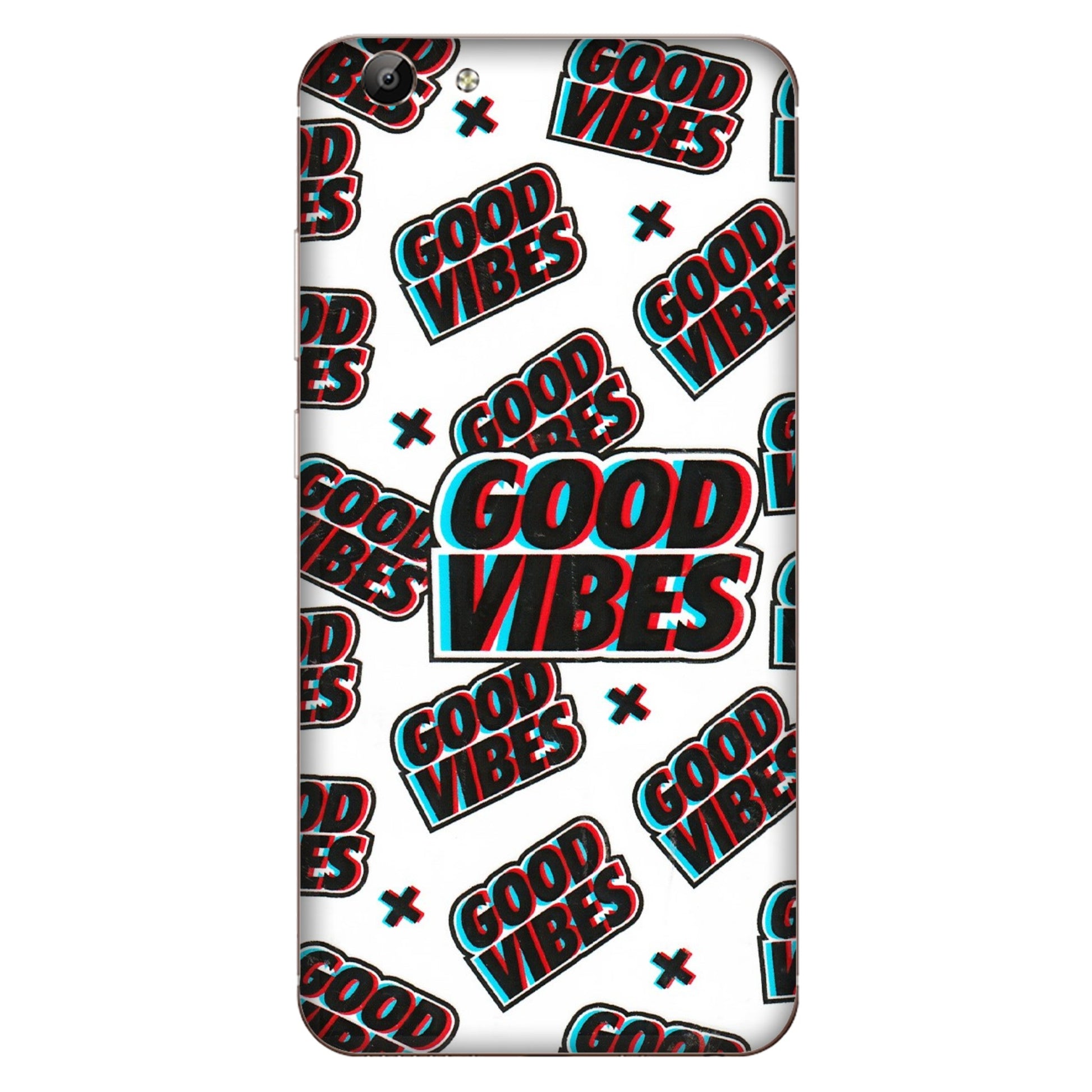 VIVO Y Series Phone Skins (All Models) - Good Vibes - 3D Embossed Finish (L-282) Vivo Y69