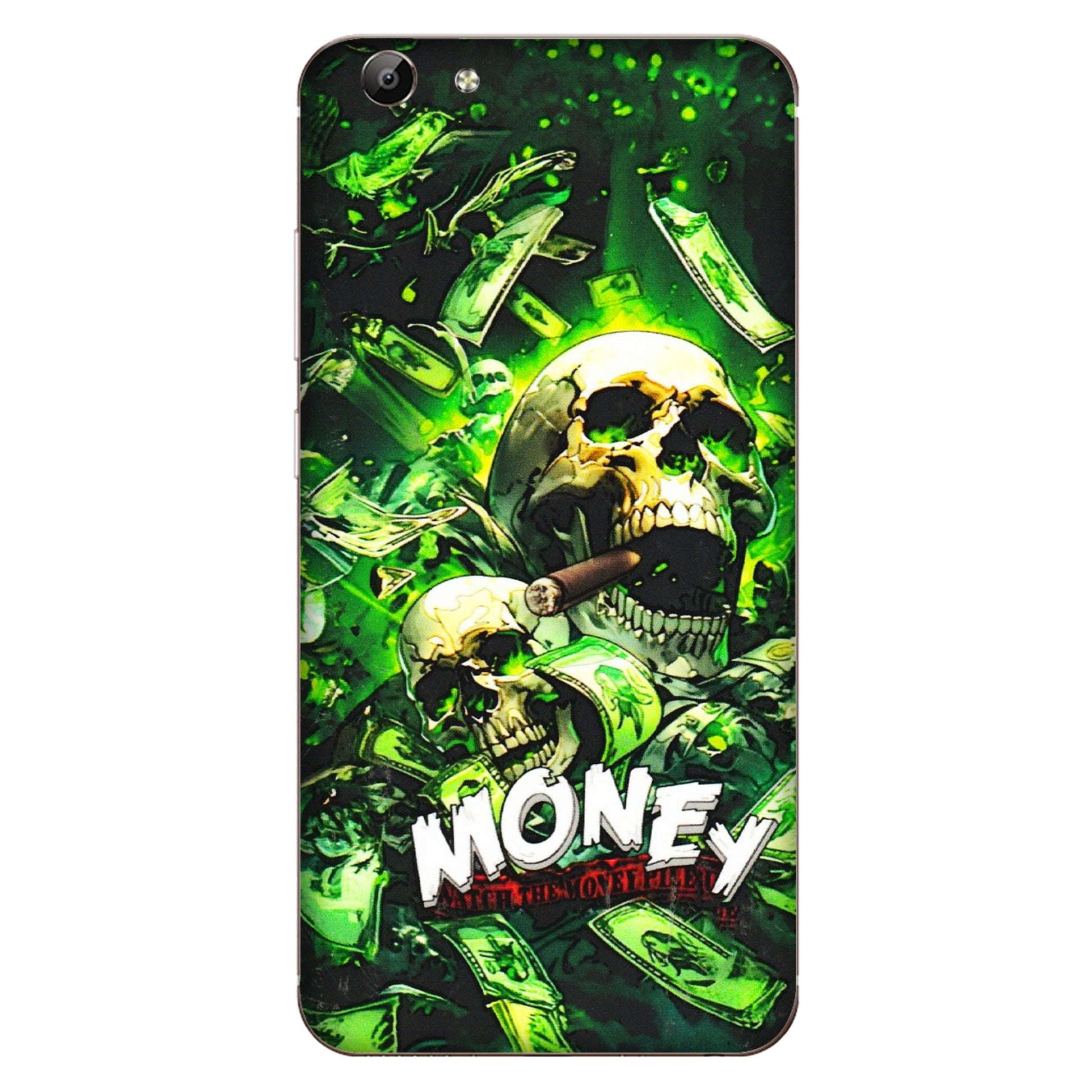 VIVO Y Series Phone Skins (All Models) - Skull Money - 3D Embossed Finish (L-303) Vivo Y69