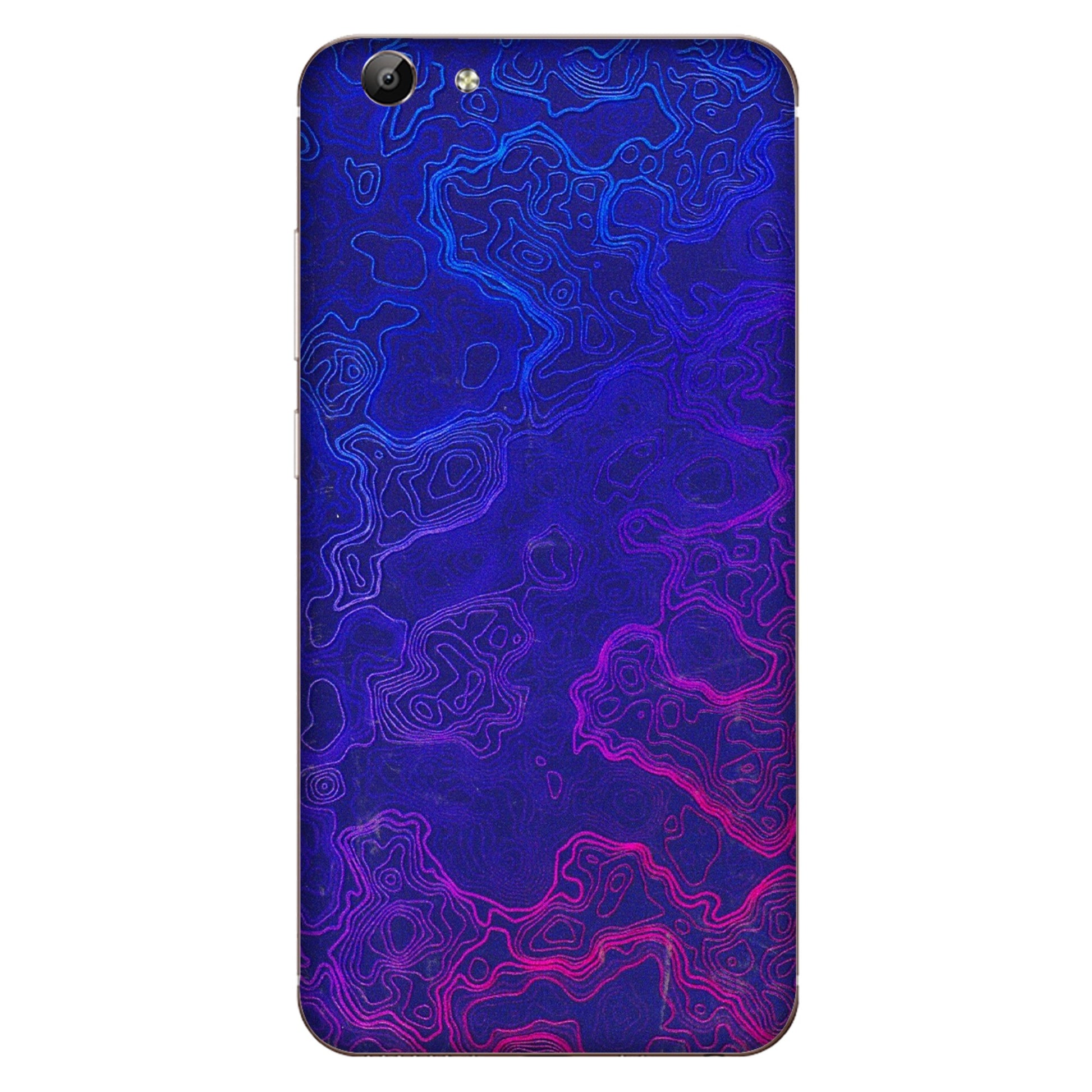 VIVO Y Series Phone Skins (All Models) - Purple Ripples Swirl - 3D Embossed Finish (L-314) Vivo Y69
