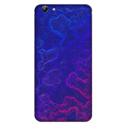 VIVO Y Series Phone Skins (All Models) - Purple Ripples Swirl - 3D Embossed Finish (L-314) Vivo Y69