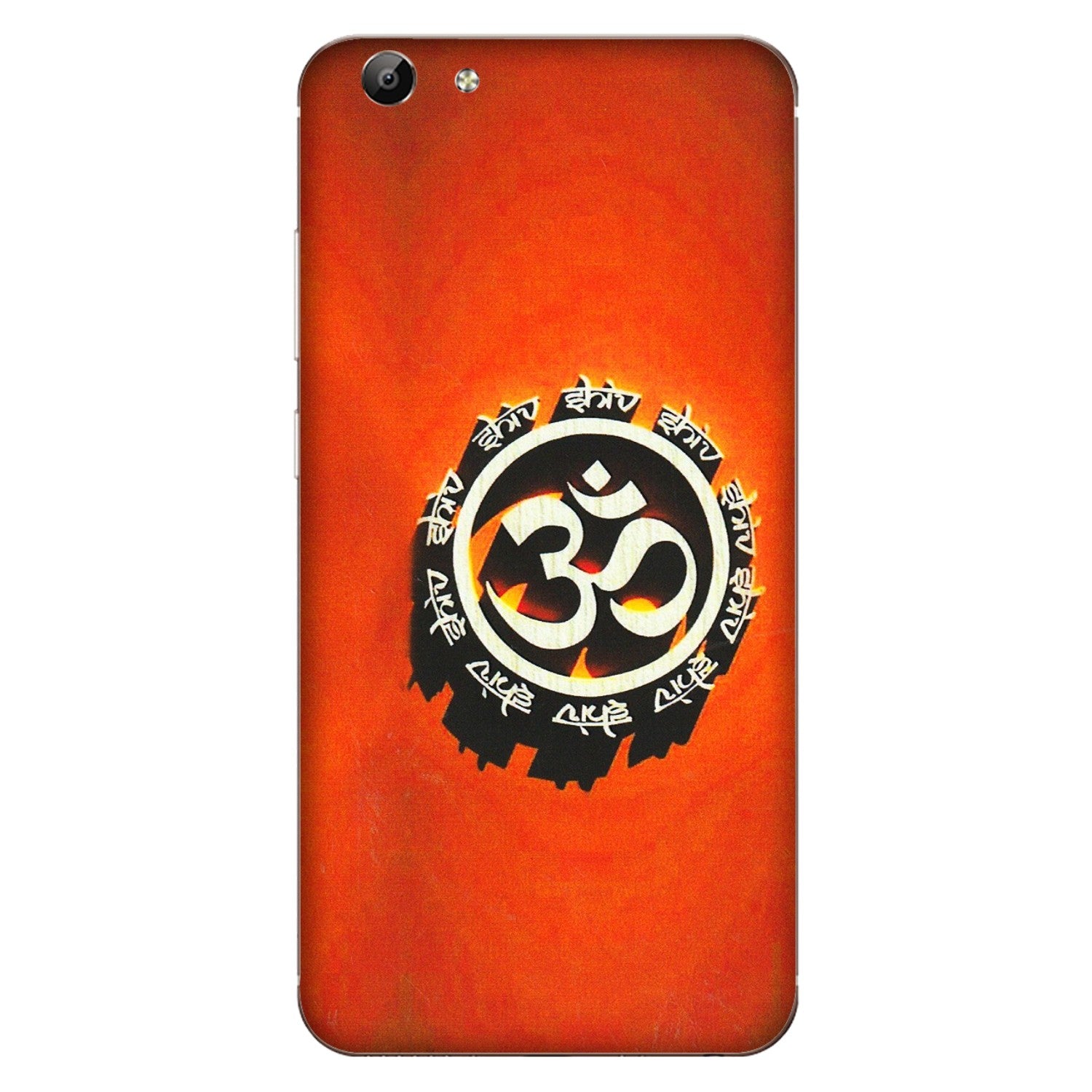 VIVO Y Series Phone Skins (All Models) - Aum Shiv Orange - 3D Embossed Finish (L-32) Vivo Y69