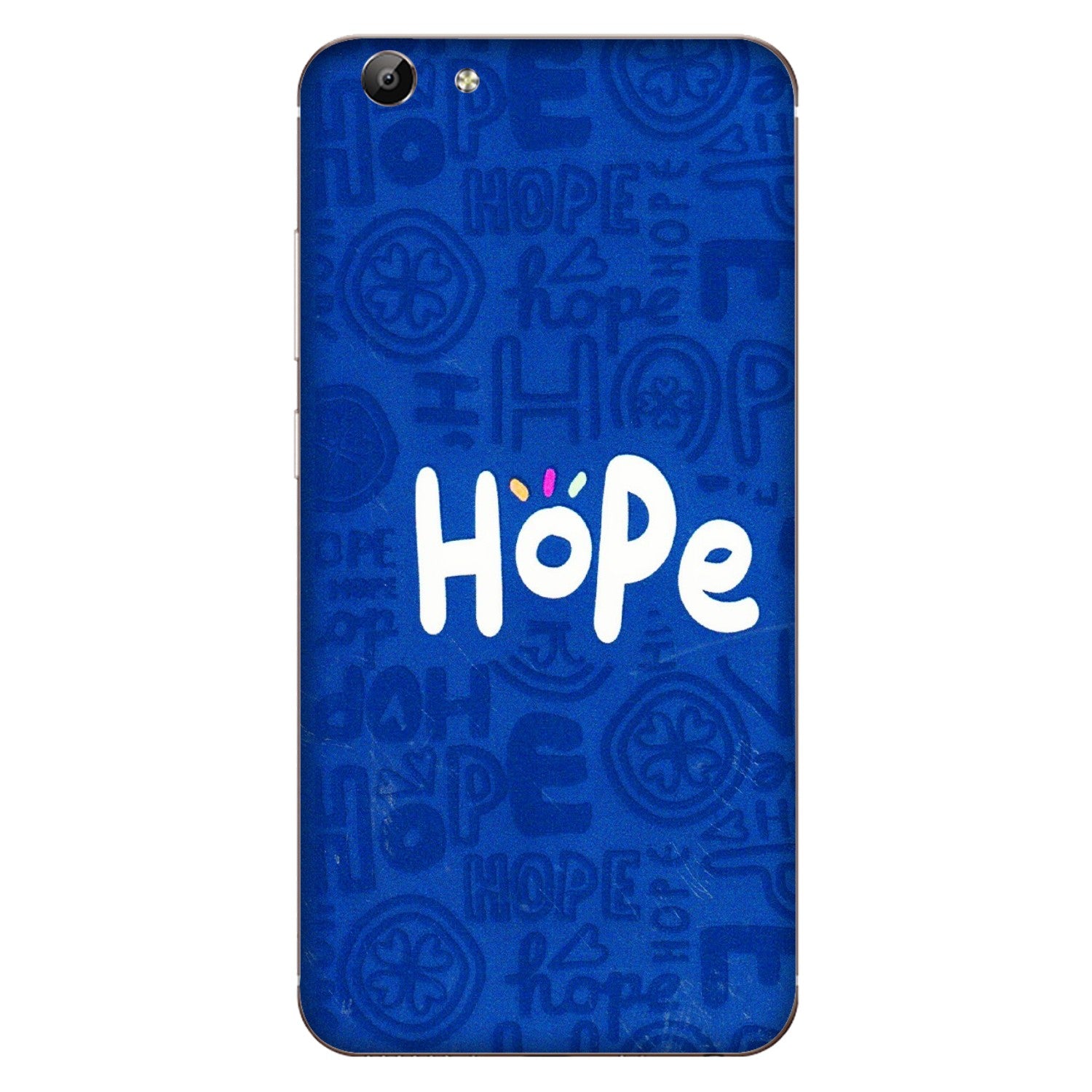 VIVO Y Series Phone Skins (All Models) - Hope Doodles Blue - 3D Embossed Finish (L-43) Vivo Y69