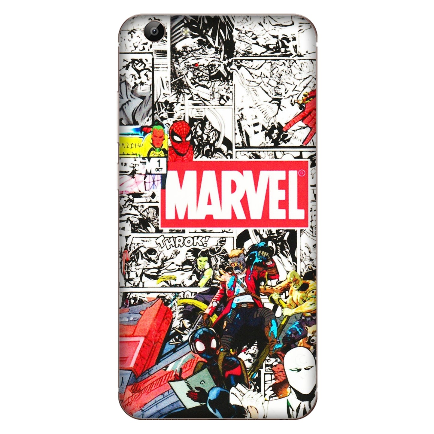 VIVO Y Series Phone Skins (All Models) - Marvel Colorful Comic - 3D Embossed Finish (L-64) Vivo Y69
