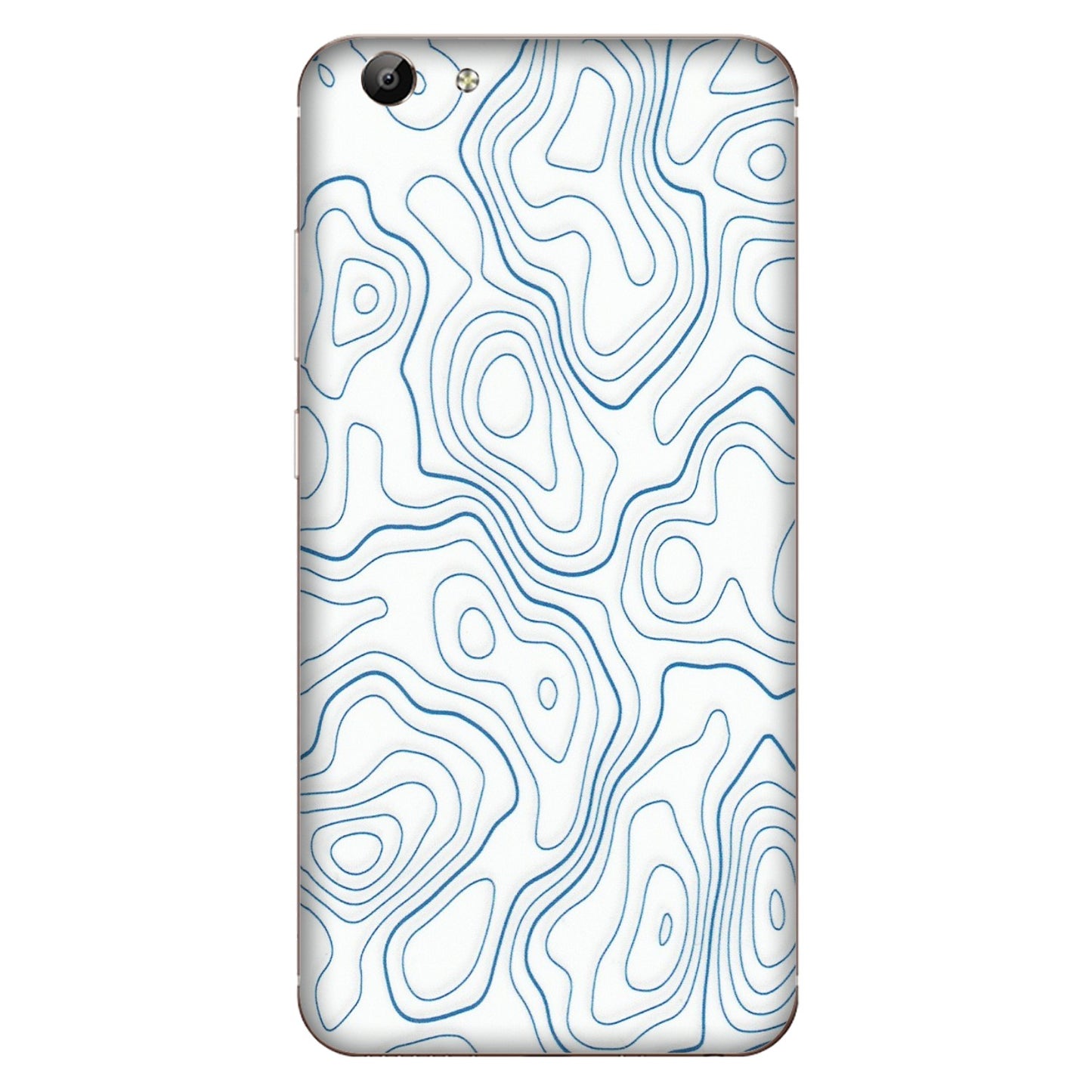 VIVO Y Series Phone Skins (All Models) - Blue And White Swirls - Matte Finish (M-139) Vivo Y69