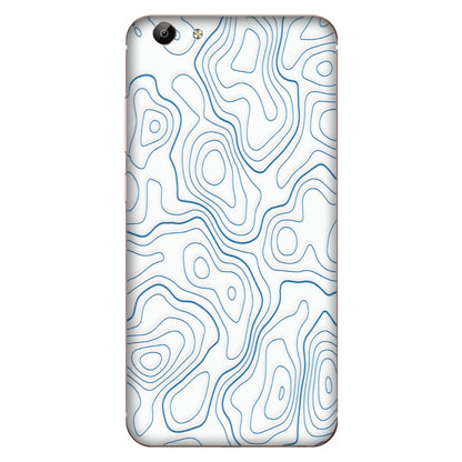 VIVO Y Series Phone Skins (All Models) - Blue And White Swirls - Matte Finish (M-139) Vivo Y69