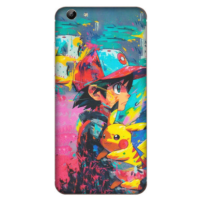 VIVO Y Series Phone Skins (All Models) - Ash & Pikachu - Matte Finish (M-26) Vivo Y69