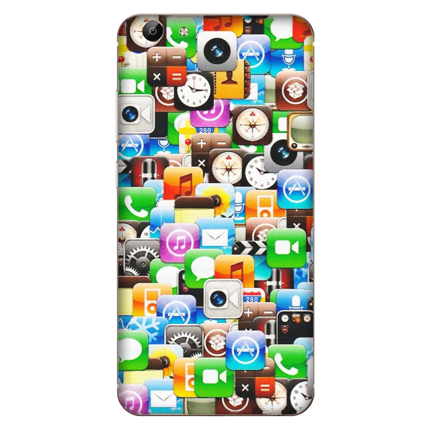VIVO Y Series Phone Skins (All Models) - All Apple Icons - Matte Finish (M-93) Vivo Y69