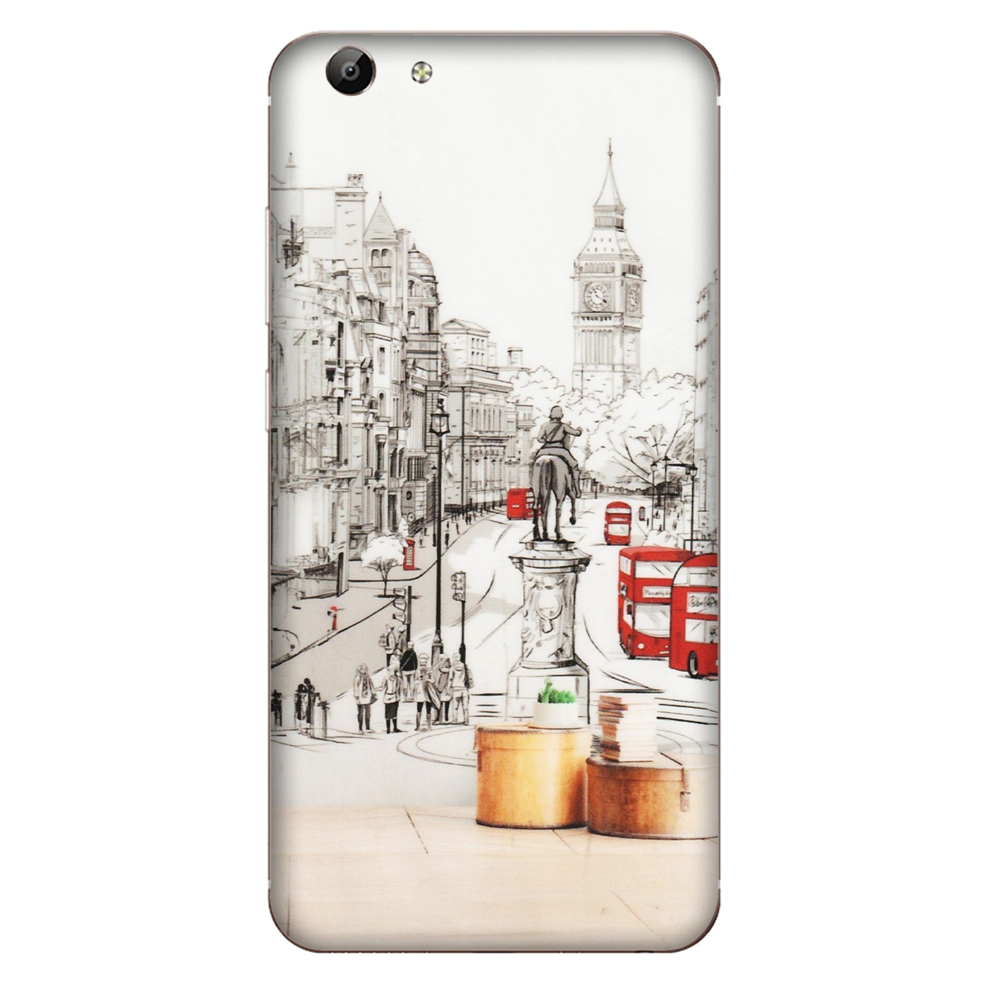 VIVO Y Series Phone Skins (All Models) - London Street - Transparent Finish (T-02) Vivo Y69