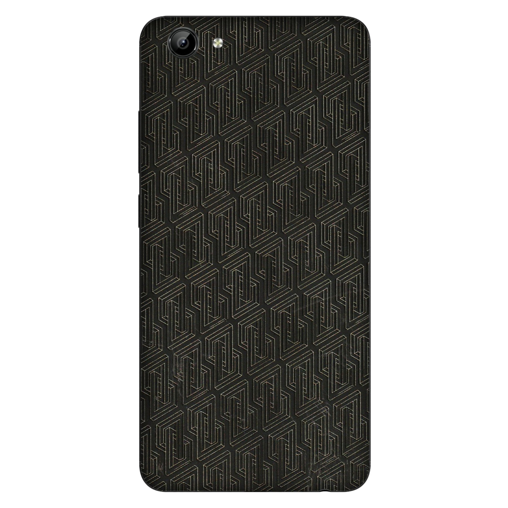 VIVO Y Series Phone Skins (All Models) - Black Abstract Pattern - 3D Embossed Finish (L-117) Vivo Y71