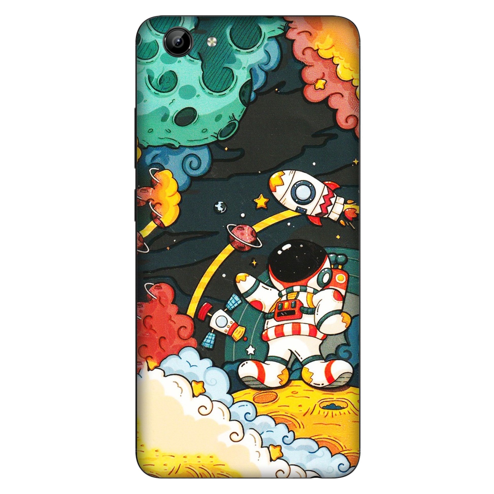 VIVO Y Series Phone Skins (All Models) - Astronauts & Spaceship - 3D Embossed Finish (L-145) Vivo Y71