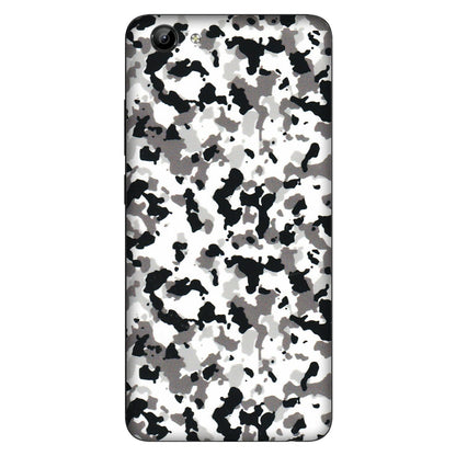 VIVO Y Series Phone Skins (All Models) - White Black Camouflage - 3D Embossed Finish (L-18) Vivo Y71