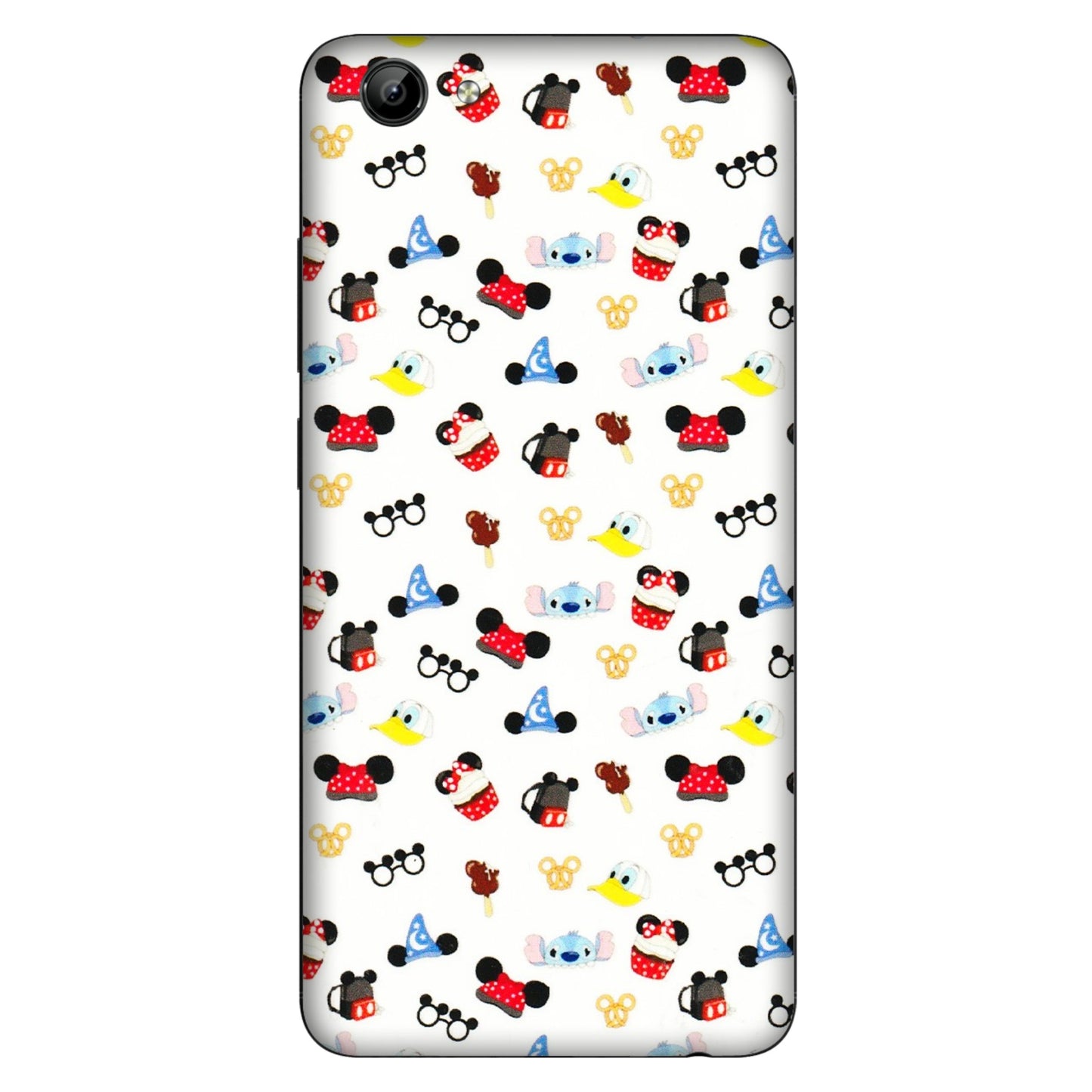 VIVO Y Series Phone Skins (All Models) - Minnie Mouse & Donald Doodles s - 3D Embossed Finish (L-194) Vivo Y71