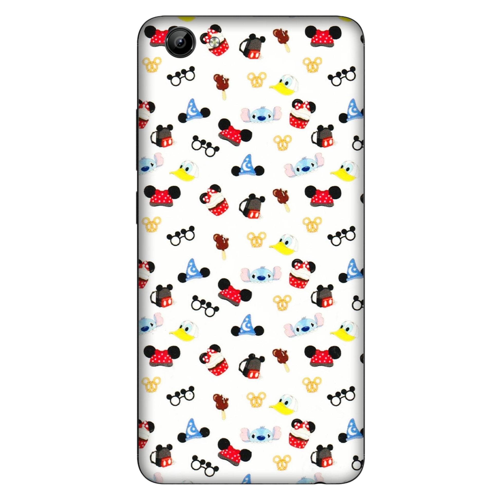 VIVO Y Series Phone Skins (All Models) - Minnie Mouse & Donald Doodles s - 3D Embossed Finish (L-194) Vivo Y71