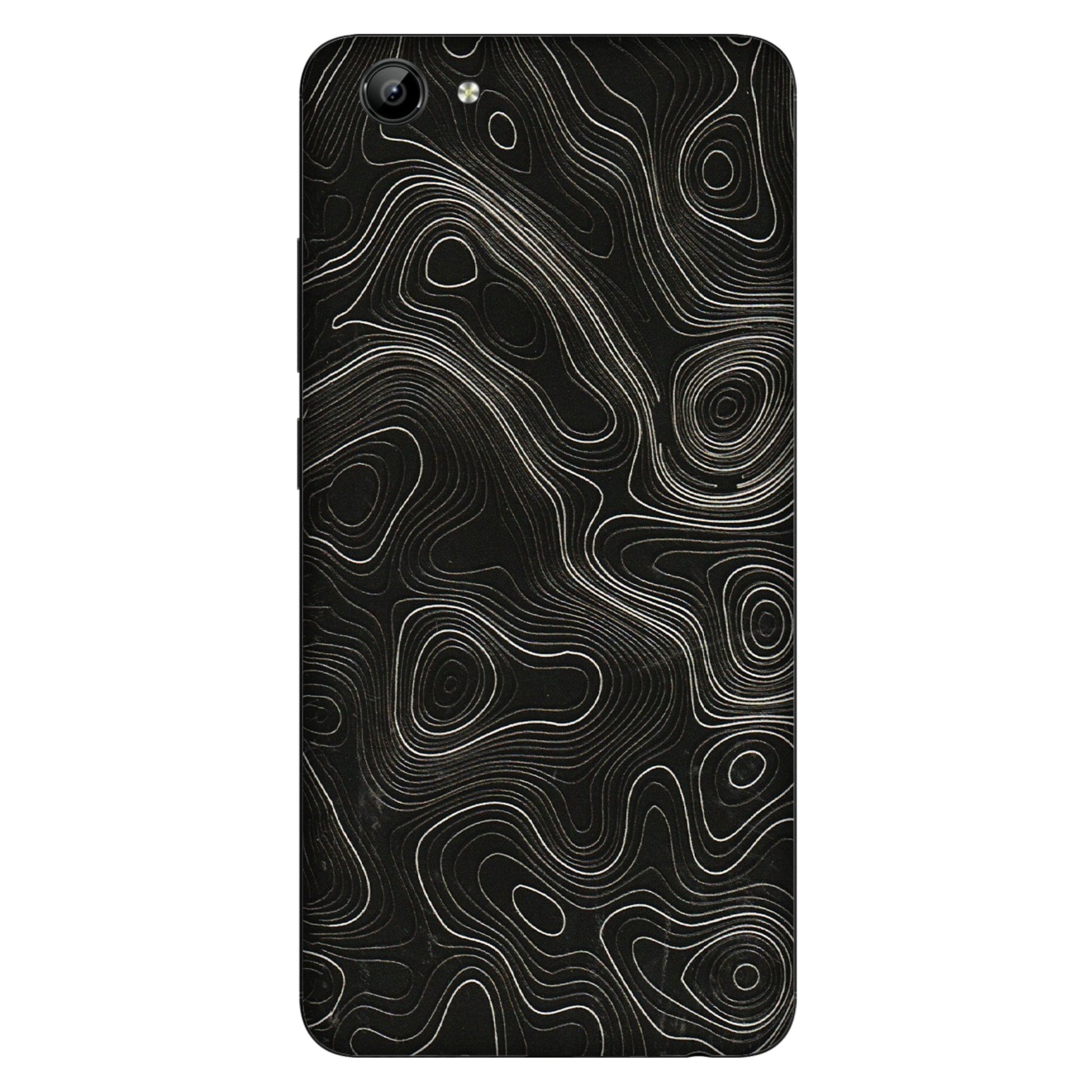 VIVO Y Series Phone Skins (All Models) - Black Swirl - 3D Embossed Finish (L-196) Vivo Y71