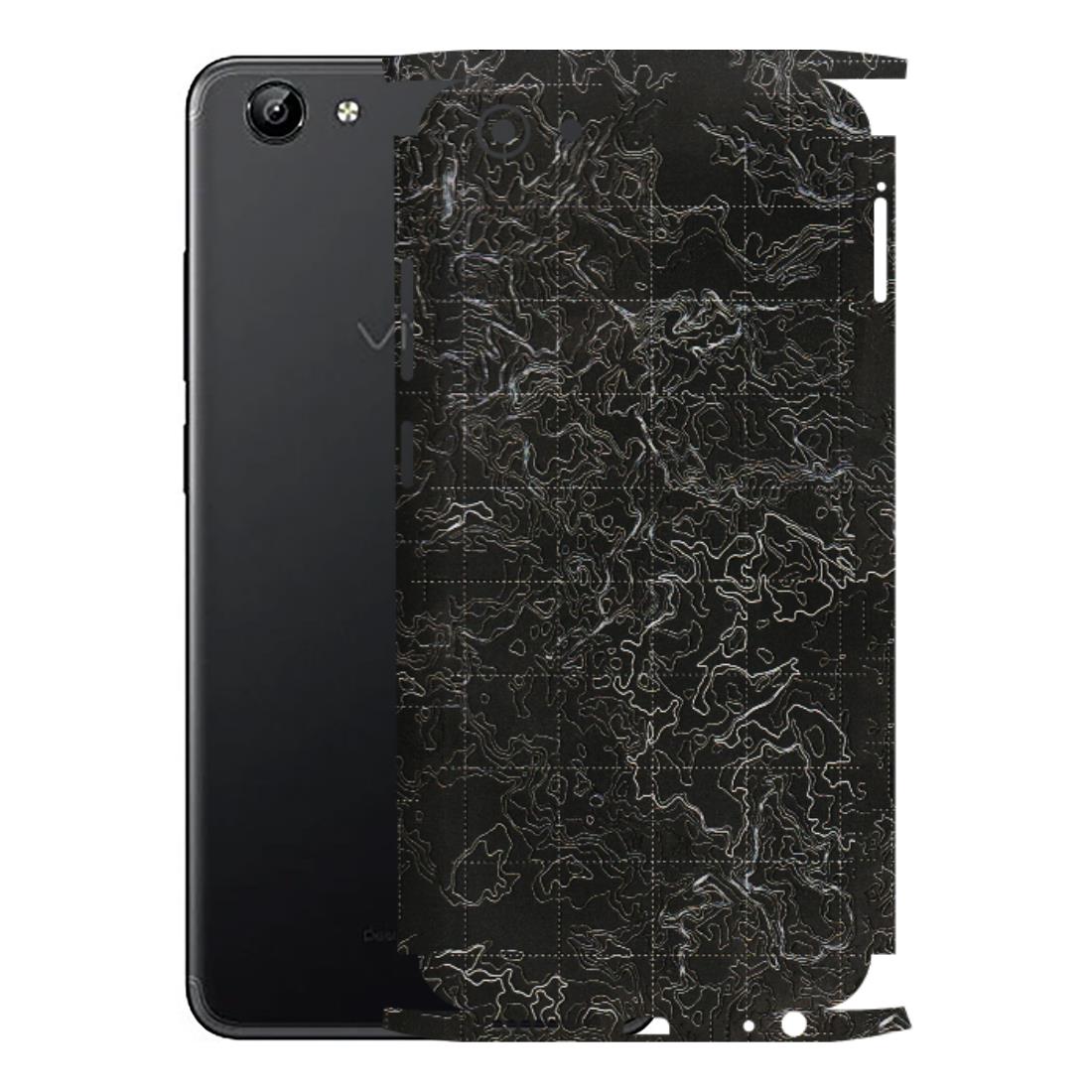 VIVO Y Series Phone Skins (All Models) - Black map Texture - 3D Embossed Finish (L-201) Vivo Y71
