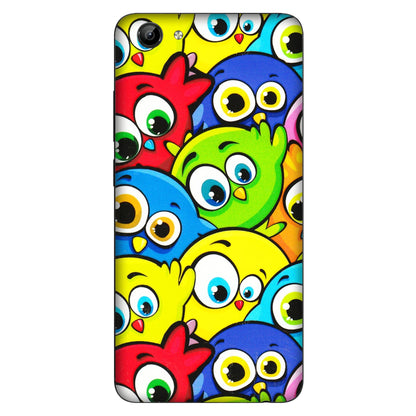 VIVO Y Series Phone Skins (All Models) - Cute Fluffy Birds - 3D Embossed Finish (L-213) Vivo Y71